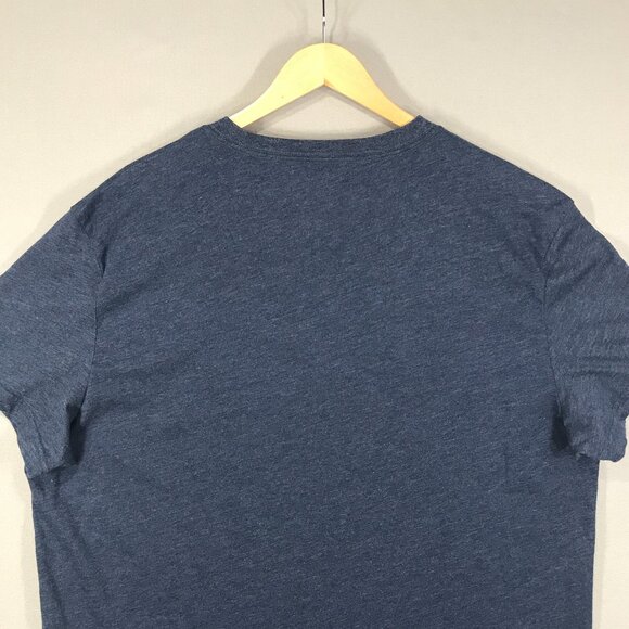 American Eagle T-Shirt Mens 2XL Blue Graphic AE Logo Tee Standard Short Sleeve - Picture 7 of 10